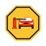 pngtree automated parking barrier warning sign vector png image 16477311